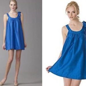 Theory Steffen W Attempt Silk Dress Bow Shoulder S